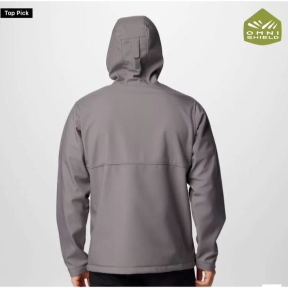 Columbia Men's Ascender Hooded Softshell Jacket (Graphite) Coat Size 1XL - Picture 2 of 11